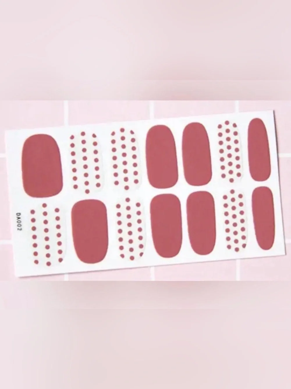 $1 Pink Nail Wraps Sticker Wraps $1 WITH ANY $10 ORDER OR MORE ITEMS